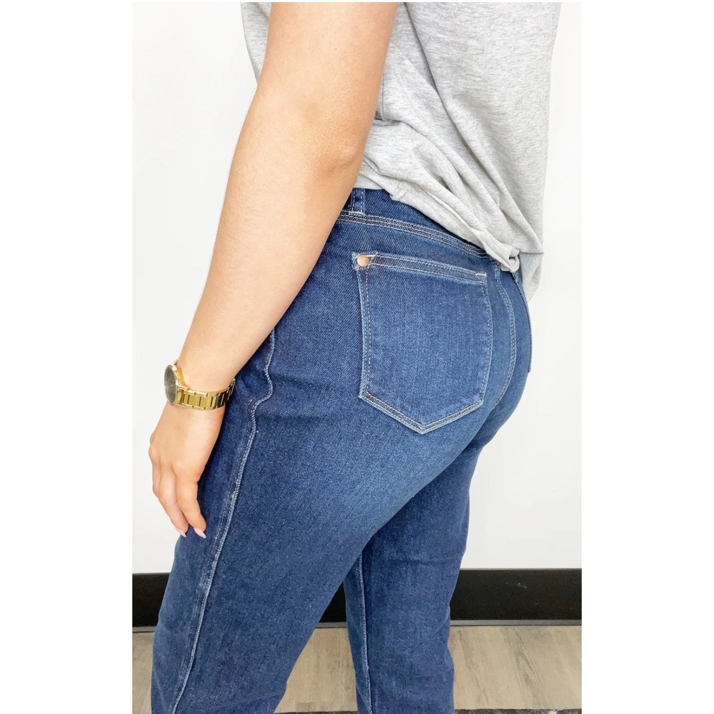 Judy Blue Women's Betsy Hi-Rise Cropped Straight Fit w/ Side‎ Slit Jeans Sz 7/28 - Picture 2 of 10